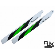 RJX Vector Green 500mm Premium CF Blades